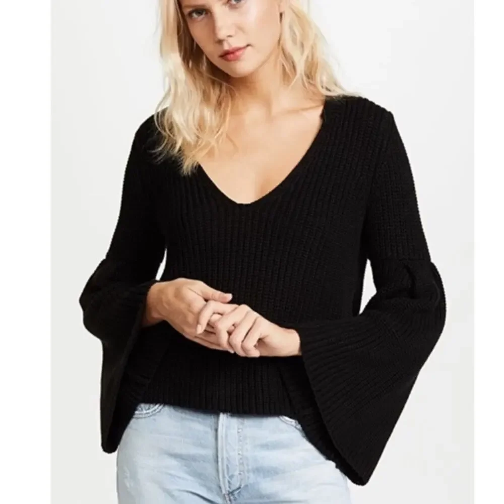 Free people damsel bell sleeve sweater